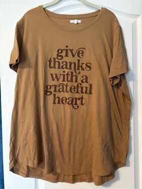 Maurices Camel Brown Crewneck Tee